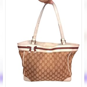 Gucci 2000-2015 GG Canvas Mayfair Tote braun